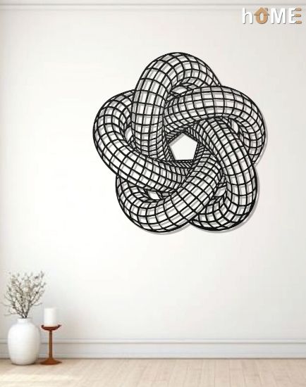 Picture of Abstract Infinity Knot Metal  Wall Art