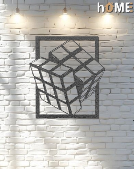 Picture of Rubik Cube 3D Metal Wall Art