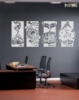 Picture of Four Elements Metal Wall Art Set (Fire, Air, Water, Earth)