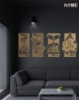 Picture of Four Elements Metal Wall Art Set (Fire, Air, Water, Earth)