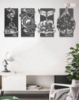 Picture of Four Elements Metal Wall Art Set (Fire, Air, Water, Earth)