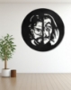 Picture of Money Heist The Professor & Dali Circular Metal Art