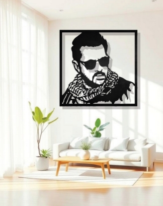 Picture of Salman Khan Tiger Iconic Metal Wall Portrait