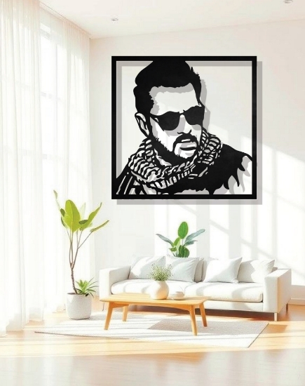 Picture of Salman Khan Tiger Iconic Metal Wall Portrait