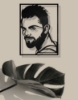 Picture of Virat Kohli Focus & Grit Metal Wall Portrait