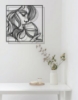 Picture of Elegance in a Glass - Minimalist Female Portrait Metal Art