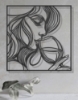 Picture of Elegance in a Glass - Minimalist Female Portrait Metal Art