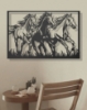 Picture of Galloping Trio - Majestic Three Horses Metal Wall Art