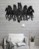 Picture of Majestic Seven Horses Metal Silhouette