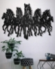 Picture of Majestic Seven Horses Metal Silhouette