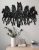 Picture of Majestic Seven Horses Metal Silhouette