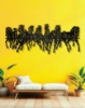 Picture of Panoramic Seven Horses Racing Metal Art