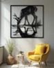 Picture of Serene Deer Reflection Metal Wall Art
