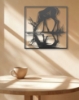 Picture of Serene Deer Reflection Metal Wall Art