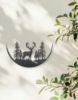 Picture of Crescent Forest & Stag Metal Wall Art