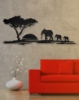 Picture of African Savannah Elephant Family Metal Art