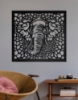 Picture of Majestic Tusk Elephant Jaali Metal Wall Art