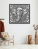 Picture of Majestic Tusk Elephant Jaali Metal Wall Art