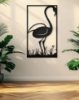 Picture of Graceful Flamingo Silhouette Metal Wall Art