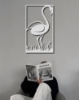 Picture of Graceful Flamingo Silhouette Metal Wall Art