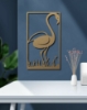 Picture of Graceful Flamingo Silhouette Metal Wall Art