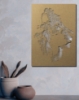Picture of Halftone Lion Profile Metal Wall Art