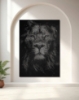 Picture of Stippled Majesty Lion Metal Wall Art