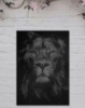 Picture of Stippled Majesty Lion Metal Wall Art