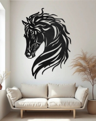 Picture of Artistic Horse Head Metal Wall Art