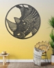 Picture of Rhinoceros Mandala Geometric Metal Wall Art