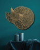 Picture of Sleeping Fox Patterned Metal Wall Art
