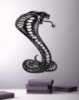 Picture of King Cobra Striking Silhouette Metal Wall Art