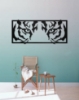Picture of Tiger Eyes Framed Silhouette Metal Wall Art