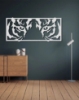 Picture of Tiger Eyes Framed Silhouette Metal Wall Art