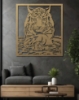Picture of Sitting Tiger Majestic Silhouette Metal Wall Art