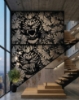 Picture of Ferocious Tiger Floral Fusion Metal Wall Art