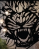 Picture of Ferocious Tiger Floral Fusion Metal Wall Art