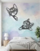 Picture of Peeking Kittens Playful Duo Metal Wall Art