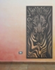 Picture of Abstract Zebra Stripe Jaali Metal Wall Art