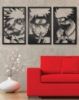 Picture of Hidden Leaf Trio: Naruto, Minato & Kakashi Metal Wall Art Set