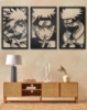 Picture of Hidden Leaf Trio: Naruto, Minato & Kakashi Metal Wall Art Set