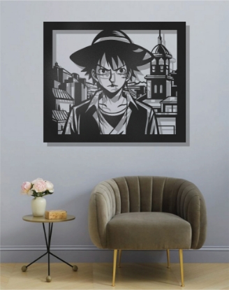 Picture of Monkey D. Luffy King of Pirates Metal Wall Art