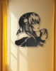 Picture of Melodic Muse: Headphones Anime Girl Metal Wall Art
