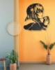 Picture of Melodic Muse: Headphones Anime Girl Metal Wall Art