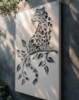 Picture of Majestic Leopard on Branch Laser-Cut Metal Panel