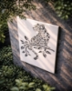 Picture of Majestic Leopard on Branch Laser-Cut Metal Panel
