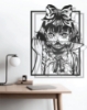 Picture of Dual-Face Anime Horror Metal Wall Art