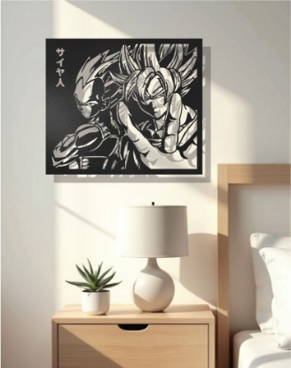 Picture of Goku & Vegeta Saiyan Pride Metal Wall Art