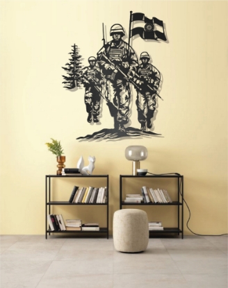 Picture of Sentinels of the Nation Indian Army Metal Wall Art