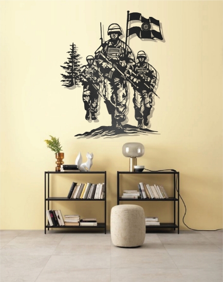 Picture of Sentinels of the Nation Indian Army Metal Wall Art